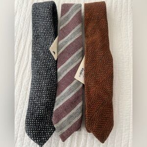 Suitsupply Black and White Textured Tie